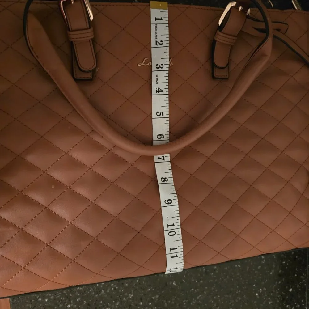 Leather quilted tote bag - Picture 4 of 5